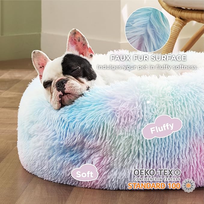 Bedsure Calming Dog Bed for Small Dogs 25 lbs 23 inches