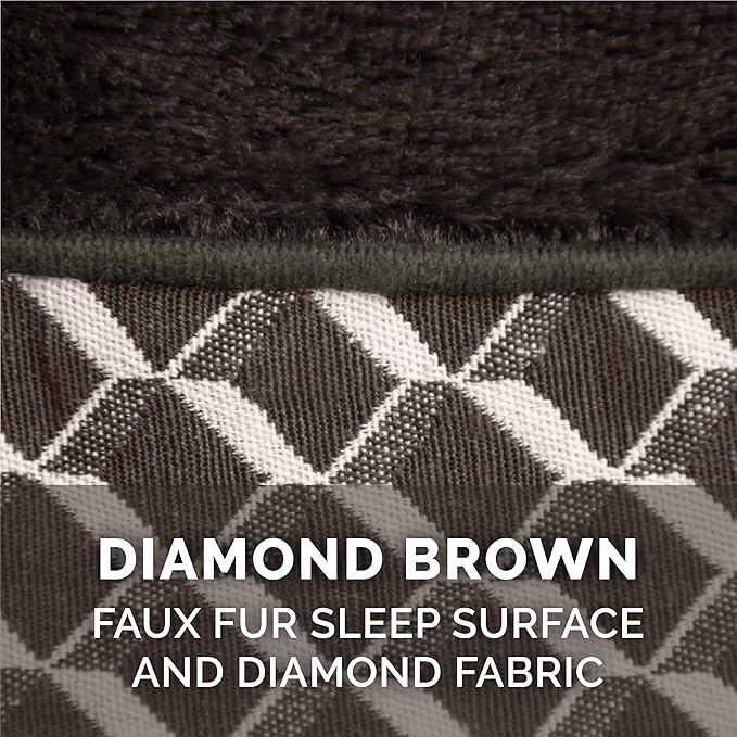 Furhaven Orthopedic Dog Bed for Medium/Small Dogs w/ Removable Bolsters & Washable Cover 35 lbs