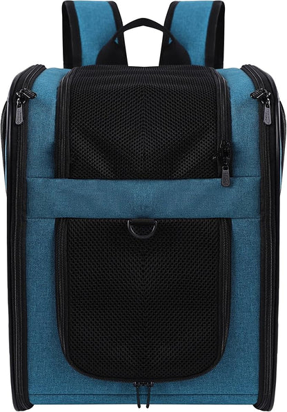 Apollo Walker Pet Carrier Backpack for Large/Small Cats and Dogs, Puppies, Safety Features and Cushion Back Support | for Travel, Hiking, Outdoor Use (Teal)