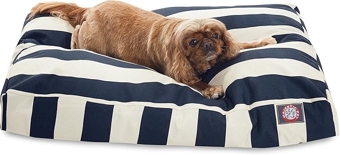 Majestic Pet Rectangle Medium Dog Bed Washable – Non Slip Comfy Pet Bed – Dog Crate Bed with Removable Washable Cover – Dog Kennel Bed for Sleeping 36x29x4 Inch