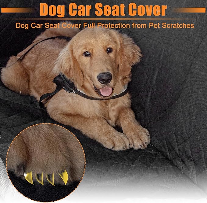 uxcell Dog Car Seat Cover Pet Back Seat 600D Sturdy