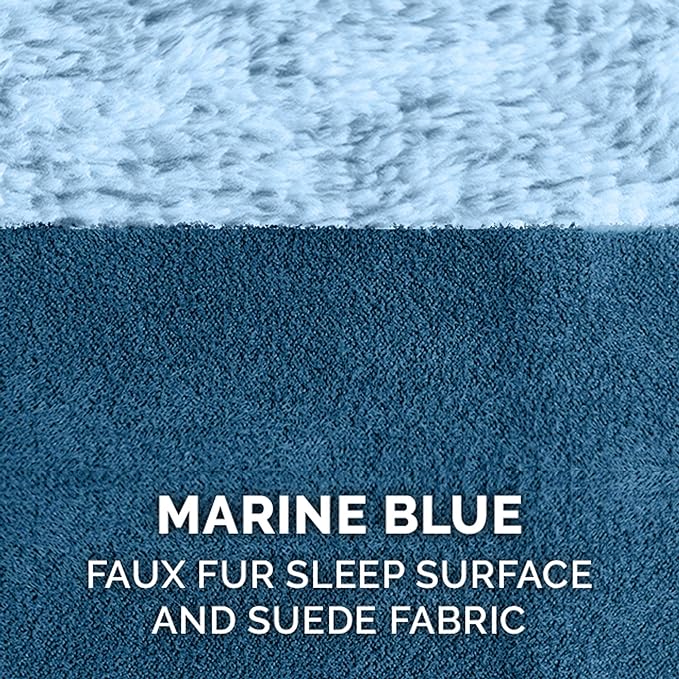 Furhaven Memory Foam Dog Bed for Large/Medium Dogs w/ Removable Bolsters & Washable Cover 55 lbs