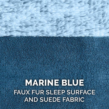 Furhaven Memory Foam Dog Bed for Large/Medium Dogs w/ Removable Bolsters & Washable Cover 55 lbs