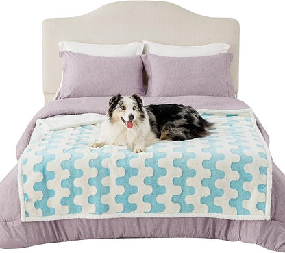 Lesure Waterproof Dog Blanket for Large Dogs 3D Textured