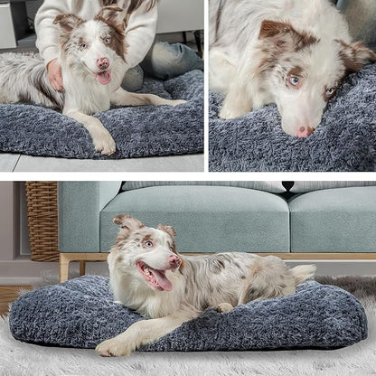 Dog Beds Crate Pad for Medium (29"x21"Dark Grey)