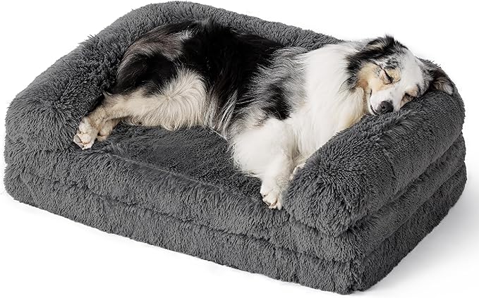 Bedsure Foldable Human Dog Bed for Kids 2 in 1 Calming