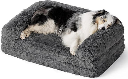 Bedsure Foldable Human Dog Bed for Kids 2 in 1 Calming