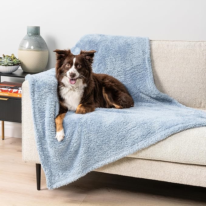 PetAmi Dog Blanket for Large Medium Dogs Blue 40x60