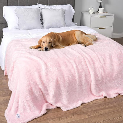 PetAmi Dog Blanket for Large Dogs Pink 60x80