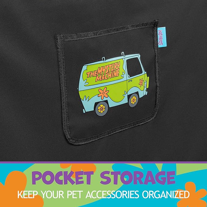 BDK Scooby Doo Dog Car Seat Cover for Back Seat – Hammock Dog Seat Protector with Storage Pocket