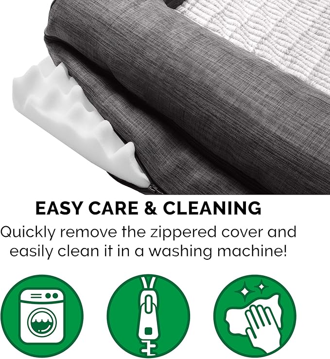 Furhaven Orthopedic Dog Bed for Large Dogs w/ Removable Bolsters & Washable Cover 95 lbs