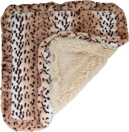 Bessie and Barnie Blanket - Extra Plush Faux Fur Dog Blanket - Reversible Pet Blanket for Dogs and Cats - Super Soft and Machine Washable - Multiple Sizes & Colors Available