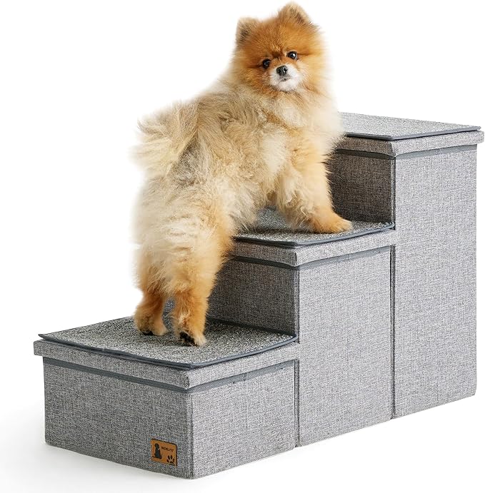 BEDELITE Dog Stairs for Small Medium or Large Dogs 3 Tiers 17" H,