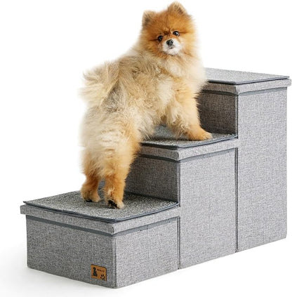 BEDELITE Dog Stairs for Small Medium or Large Dogs 3 Tiers 17" H,
