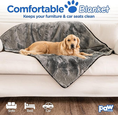 PAW BRANDS Waterproof Dog Blanket 60in x 50in Machine