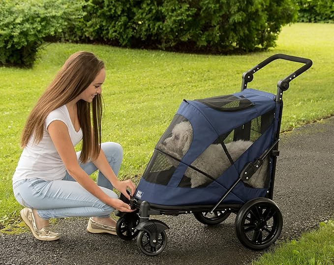 Pet Gear NO-Zip Pet Stroller with Dual Entry 1 Model, 4 Colors