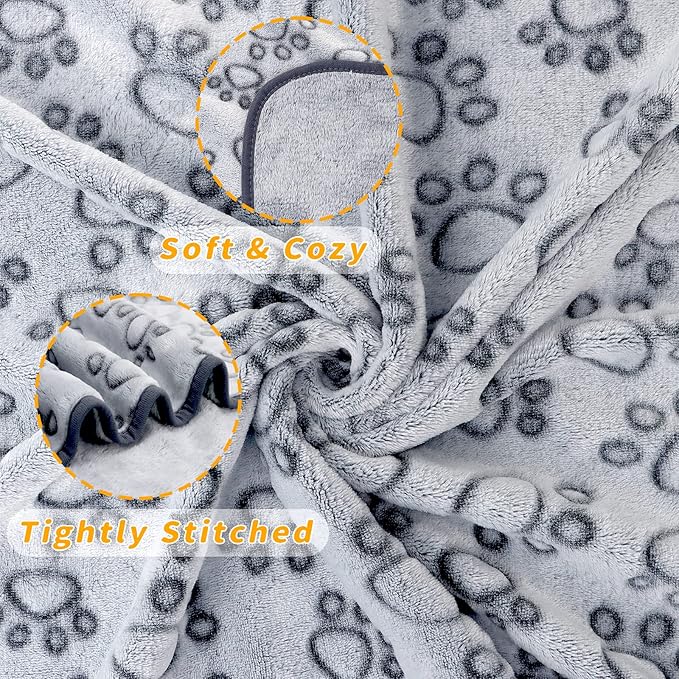 LOKOZ Fleece Blanket for Small Medium Dogs