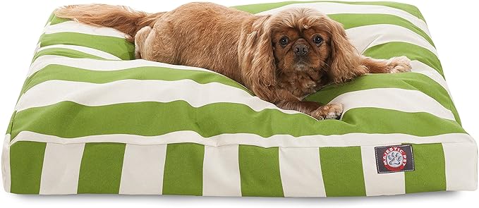 Majestic Pet Rectangle Medium Dog Bed Washable – Non Slip Comfy Pet Bed – Dog Crate Bed with Removable Washable Cover – Dog Kennel Bed for Sleeping 36x29x4 Inch