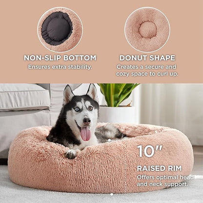 Bedsure Calming Dog Bed for Large Dogs 36 inches 100 lbs