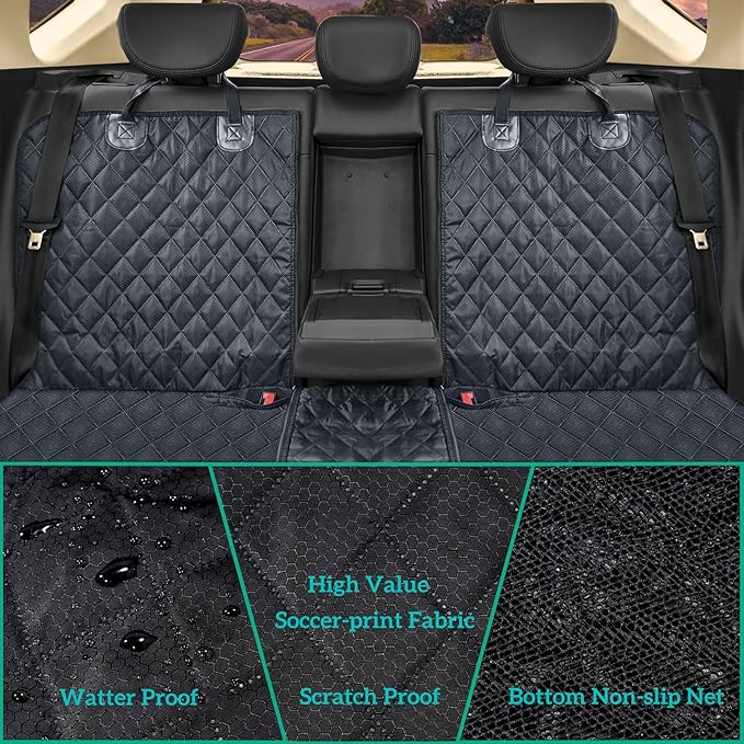 Dog Car Seat Cover for Back Seat Cover