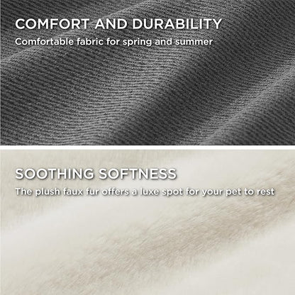 Bedsure Washable Dog Bed for Medium Dogs 30x24x9inches, Grey