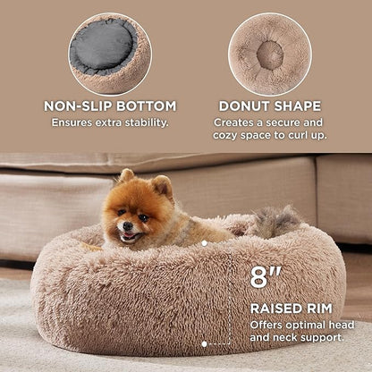 Bedsure Calming Dog Bed for Small Dogs 23 inches 25 lbs