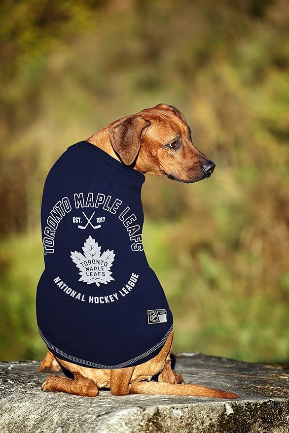 NHL TORONTO MAPLE LEAFS Tee Shirt for DOGS & CATS, Medium. - Are you a HOCKEY FAN? Let your Pet be an NHL FAN too!