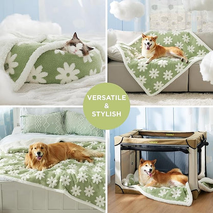 Lesure Waterproof Dog Blanket for Large Dogs 3D Textured