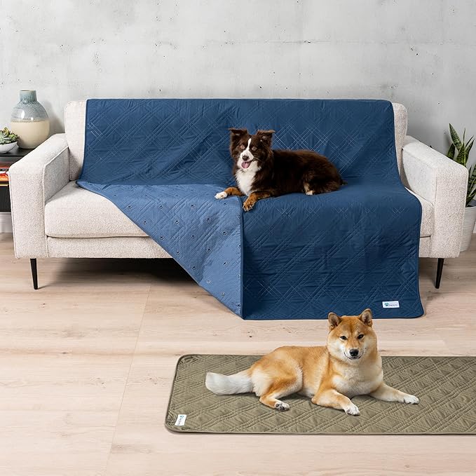PetAmi Waterproof Couch Cover for Dogs 68x82 Blue
