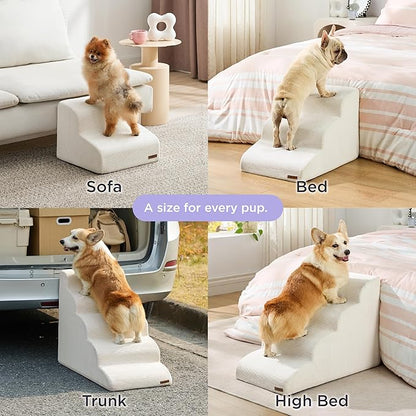 Lesure Dog Stairs for Small Dogs 2 Steps