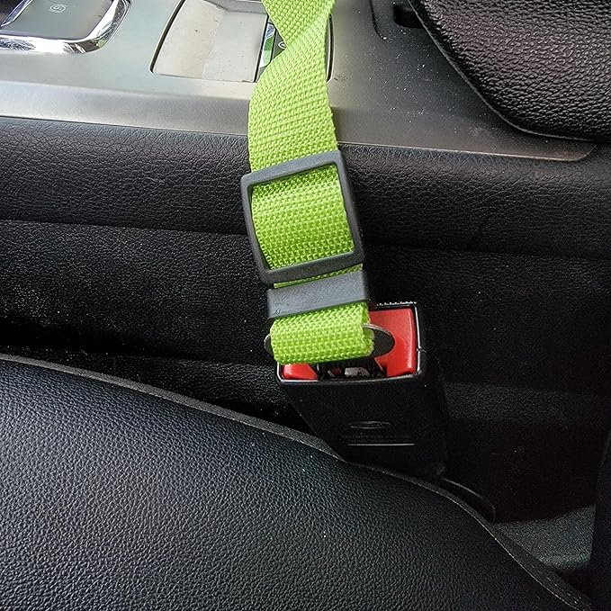 3PCS Dog Seat Belt for Car,Dog Car Harness Adjustable Dog Seat Belt for Vehicle Nylon Pet Safety Seat Belts Durable and Comfortable Dog Seat Belt for Safe Dogs Seatbelt in Car (Pink+Green+Orange)