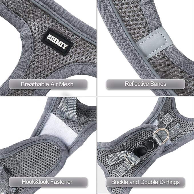 YIMEIS Dog Harness and Leash Set 1)