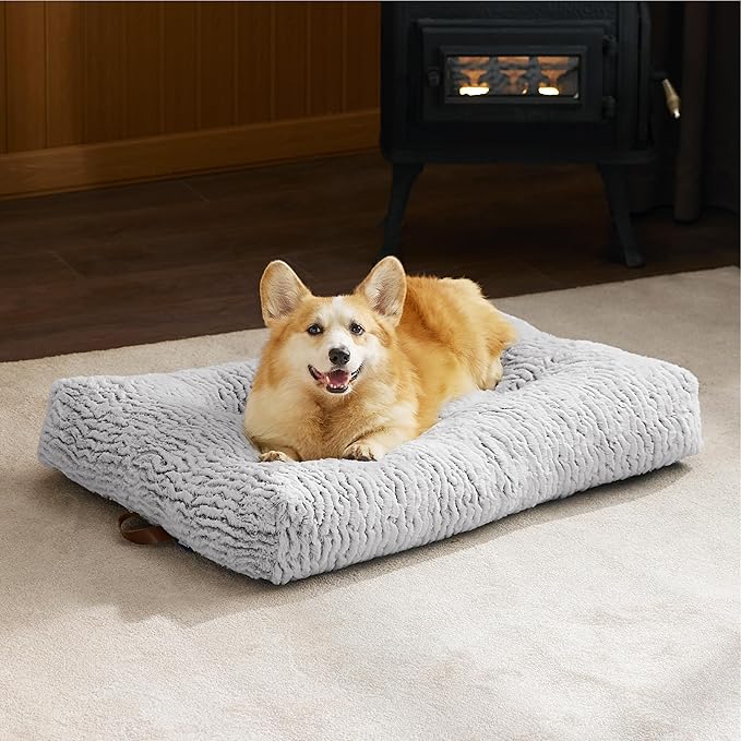 Bedsure Dog Bed for Medium Size Dog 29" x 21", Light