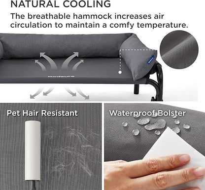 Bedsure XL Elevated Raised Outdoor Dog Bed 42 inches