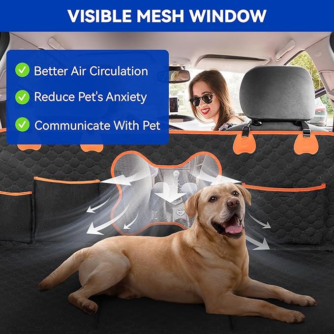 Back Seat Extender for Dogs with Hard Bottom