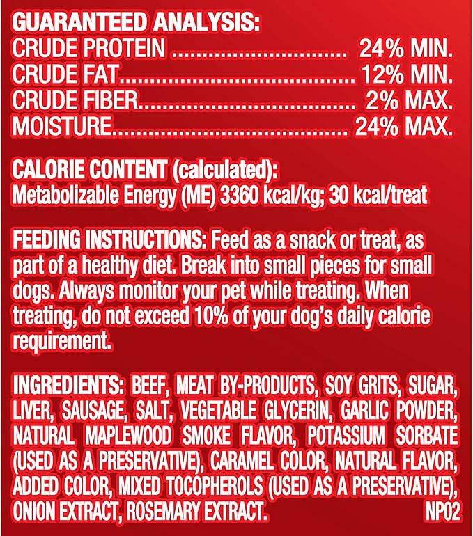 Pup-Peroni Dog Treats, Real Sausage with Maplewood Smoke Flavor, 5.6 Ounce (Pack of 8), Made with Real Beef