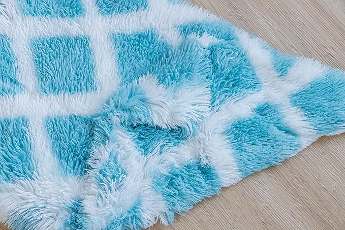PJYuCien Fluffy Fleece Calming Pet Throw Blanket 16 * 24", Machine