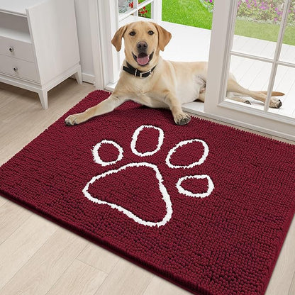 smiry Dog Door Mat for Muddy Paws (30x20 Inches,