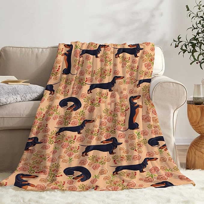 Dachshund Dog Blankets Puppy Blanket 30x40 in