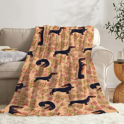 Dachshund Dog Blankets Puppy Blanket 60x50 in