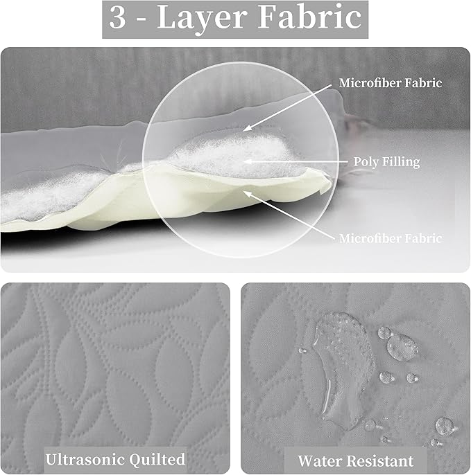 Easy-Going Waterproof Dog Bed Cover Reversible Leak Proof Pet Blanket Replacement Mat for Furniture Washable Couch Cover Sofa Cover for Dogs Cat(82x86 Inch