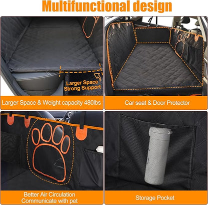 2024 Upgraded Dog Car Seat Cover 480lbs), Supports 4 Dogs