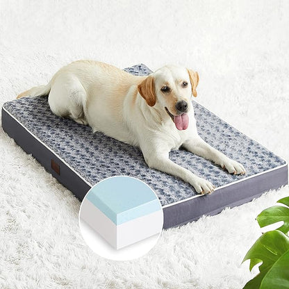 Figopage Orthopedic Memory Foam Dog Bed for Large Dogs