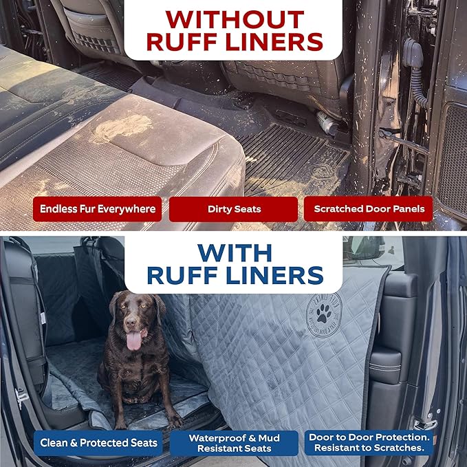 Truck Back Seat Cover for Dogs