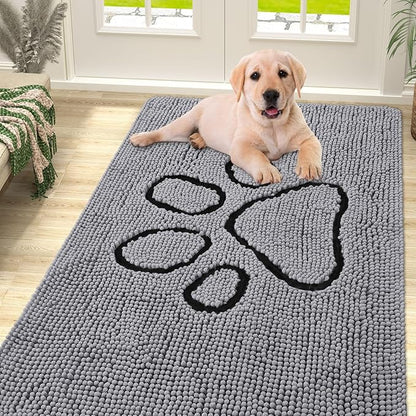 smiry Dog Door Mat for Muddy Paws (59x35 Inches,
