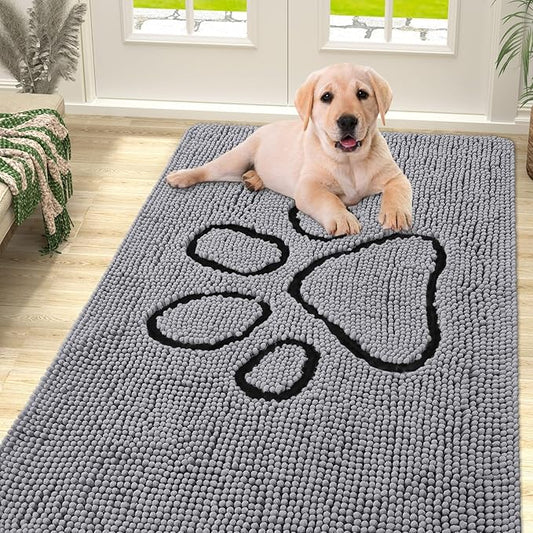 smiry Dog Door Mat for Muddy Paws (59x35 Inches,