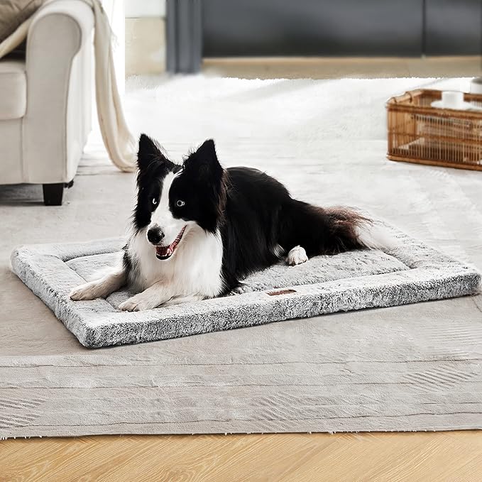 Figopage Stylish Dog Bed for Crate with Removable Machine Washable 36x24 Inches