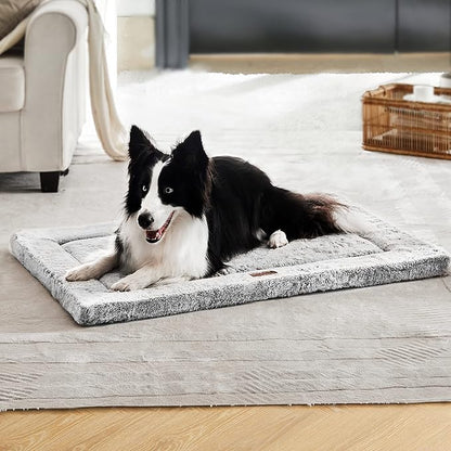 Figopage Stylish Dog Bed for Crate with Removable Machine Washable 36x24 Inches