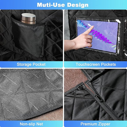 Dog Car Seat Cover for Back Seat 600D Heavy