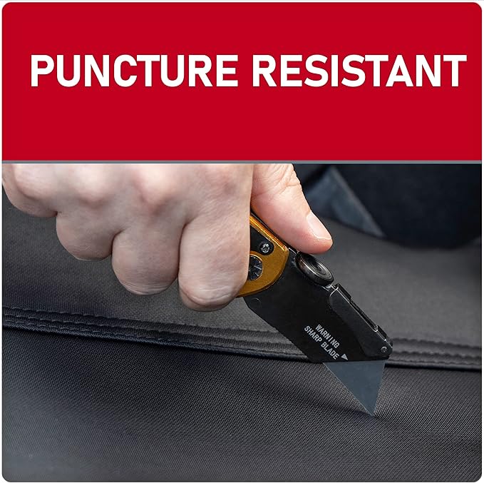 DICKIES® 2-Piece Puncture-Resistant Front Seat Covers for Cars 40200ADC (Black)